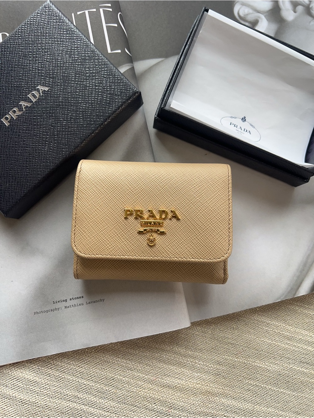 Prada Small Saffiano leather wallet